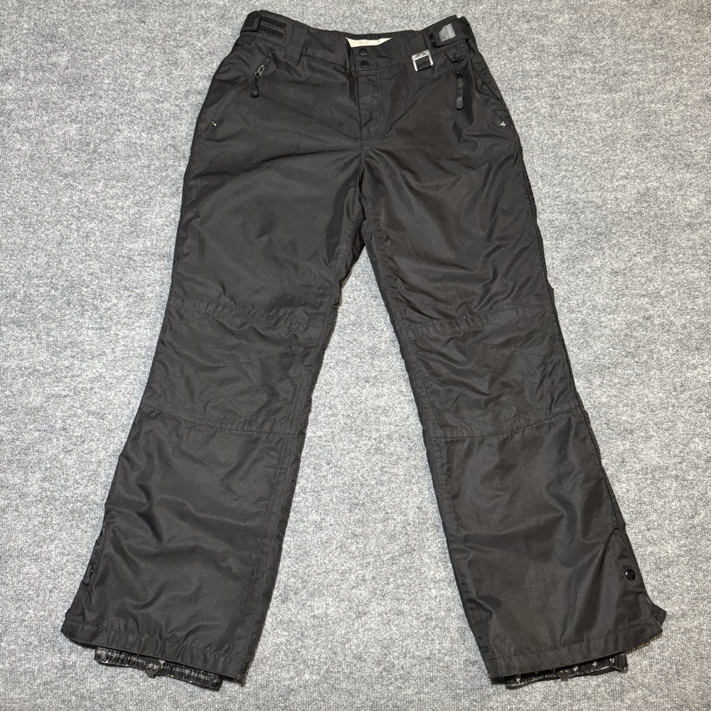 Ocean & Earth Insulated Snowboarding Pants Men L Black Adjustable Waist 32x31